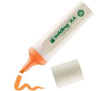 Edding 24 Surligneur - orange - 1 surligneur - pointe biseautée 2-5 mm | rechargeable, fabriqué à partir de matériaux recyclables
