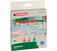 edding Surligneur Ecoline E-24 – étui 4 pièces couleurs assorties – 1 unité