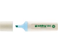 Edding 24139 24 Surligneur EcoLine - rechargeable, bleu pastel