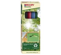 edding 25 EcoLine Marqueurs permanents couleurs assorties 1,0 mm, 4 pces