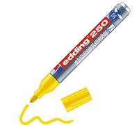 edding 250 Marqueur pour tableaux blancs - jaune - 1 stylo - pointe ronde 1,5-3 mm - feutre effaçable - pour tableaux blanc, magnétique, mémo et chevalet de conférence - sketchnotes