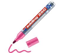 edding 250 Marqueur pour tableaux blancs - rose - 1 stylo - pointe ronde 1,5-3 mm - feutre effaçable - pour tableaux blanc, magnétique, mémo et chevalet de conférence - sketchnotes