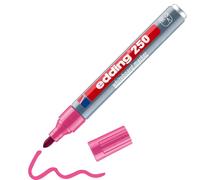 edding 250 Marqueur pour tableaux blancs - rose - 1 stylo - pointe ronde 1,5-3 mm - feutre effaçable - pour tableaux blanc, magnétique, mémo et chevalet de conférence - sketchnotes