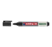 edding 28 Marqueur effaçable tableau blanc - 90% de plastique recyclé - pointe ogive 1,5 - 3 mm noir