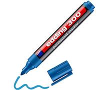 edding Marqueur permanent 300 – Bleu clair – Pointe 1,5–3 mm – Résiste à l'eau – 1 stylo