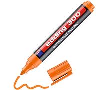 edding Marqueur permanent 300 - pointe ronde 1,5-3 mm, orange, 1 stylo, sèche vite, résiste à l'eau
