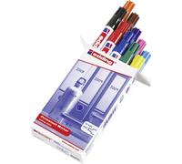 Edding 3000 4-3000-999 Marqueur permanent noir, rouge, bleu foncé, vert foncé,