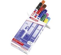 Edding 3000 4-3000-999 Marqueur permanent noir, rouge, bleu foncé, vert foncé, jaune, bleu clair, rose, marron, orange, viole