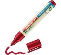 Edding 31-002 31 Marqueur EcoLine pour tableaux de conférence - rechargeable, 1,5 - 3 mm, rouge