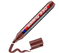 edding Marqueur permanent 330 - marron - Pointe 1-5 mm - résistant eau/frottements - 1 stylo