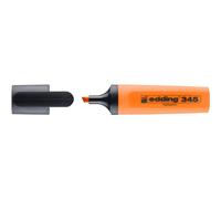 Edding 345 surligneurs - orange - 1 stylo - Pointe biseautée 2-5 mm - parfait pour des marquages et des surlignages lumineux de textes et notes