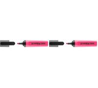 Edding 345 surligneurs - rose - 1 stylo - Pointe biseautée 2-5 mm - parfait pour des marquages et des surlignages lumineux de textes et notes (Lot de 2)