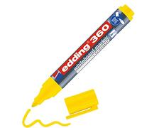 Edding 360 Marqueur pour tableaux blancs - jaune - 1 stylo - pointe ronde 1,5-3 mm - feutre effaçable - pour tableaux blanc, magnétique, mémo et chevalet de conférence - sketchnotes