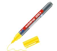 edding 361 Marqueur pour tableaux blancs - jaune - 1 stylo - pointe ronde 1 mm - feutre effaçable - pour tableaux blanc, magnétique, mémo et chevalet de conférence - sketchnotes