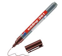 edding 361 Marqueur pour tableaux blancs - marron - 1 stylo - pointe ronde 1 mm - feutre effaçable - pour tableaux blanc, magnétique, mémo et chevalet de conférence - sketchnotes