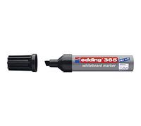 edding 365 Marqueur pour tableaux blancs - Noir - 1 stylo - Pointe biseautée 2-7 mm - pour tableau blanc, verre, ardoise, chevalet - s'efface à sec sans laisser de trace, ne sèche pas
