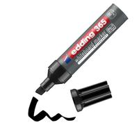 edding 365 Marqueur pour tableaux blancs - Noir - 1 stylo - Pointe biseautée 2-7 mm - pour tableau blanc, verre, ardoise, chevalet - s'efface à sec sans laisser de trace, ne sèche pas