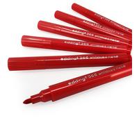 Edding 366 Mini Tableau Blanc Marqueur Stylo - Chiffon Sec - 1.0mm - Rouge - Lot