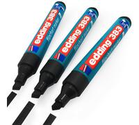 Edding 383 Feutre De Tableau Flipchart 1-5Mm Pointe Biseau Noir Paquet De 3