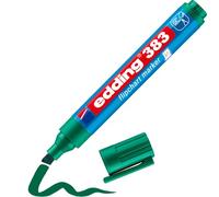 Edding 383 Marqueur pour chevalets - vert - 1 marqueur - pointe biseautée 1-5 mm - marqueur pour écrire, dessiner et marquer sur du papier pour tableau de conférence - ne déborde pas - ne sèche pas