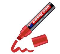 Edding Marqueur Permanent 390 Rouge Pointe Biseau Large 4-12 Mm