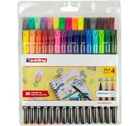 Edding 4-1200-30 - Pack 1200 26+4 - Couleurs classiques/néon/pastel