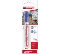 edding - 3300 Marqueur permanent, pointe biseautée, bleu Bleu G