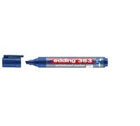 Edding 4-363003 363 Marqueur pour tableaux blancs - rechargeable, 1 - 5 mm, bleu