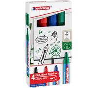 Edding 4-383-4-2 Marqueur pour tableau à feuilles mobiles
