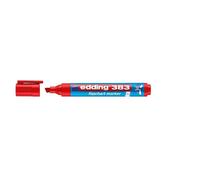 Edding 4-383002 383 Marqueur pour tableaux de conférence - rechargeable, 1 - 5 mm, rouge