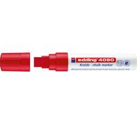 Edding 4-4090002 4090 Marqueur à craie - 4 - 15 mm, rouge
