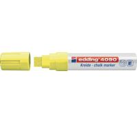 Edding 4-4090065 4090 Marqueur à craie - 4 - 15 mm, jaune fluo