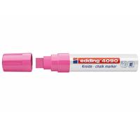 Edding 4-4090069 4090 Marqueur à craie - 4 - 15 mm, rose fluo