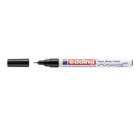edding Marqueurs peinture 780 – Pointe fine 0,8 mm – Noir – Lot de 10