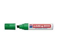 edding Marqueur permanent 800 vert, pointe biseautée 4–12 mm, lot de 5, sèche vite