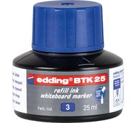 Edding 4-BTK25003 BTK 25 Recharge - pour marqueurs pour tableaux blancs, 25 ml, bleu