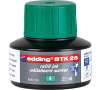 Edding 4-BTK25004 BTK 25 Recharge - pour marqueurs pour tableaux blancs, 25 ml, vert
