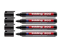 Edding 300 4-300001 Marqueur permanent noir résiste à l'eau: oui