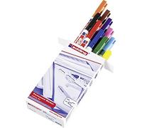 edding 400 Marqueur permanent - multicolor - 10 stylos - pointe ronde fine 1 mm - sèche vite, résiste à l'eau et aux frottements - pour carton, plastique, bois, métal, verre
