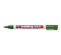 EDDING - 404 Marqueur permanent, pointe ogive, vert Largeur de tracé: env. 0,75 mm, rechargeable (04 404 004)