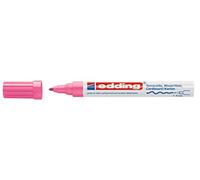 Edding 4040 Marqueur peinture à encre mate - 1 marqueur - pointe ogive 1-2 mm - rose - pour écrire et décorer sur surfaces rugueuses, foncées ou poreuses - idéal pour terre cuite, carton, bois