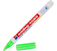 edding 4085 Marqueur craie liquide - vert fluorescent - 1 feutre craie liquide - 1-2 mm - feutre craie effacable pour écrire sur les vitres,le verre - feutre craie ardoise aux couleurs opaques