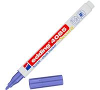 edding 4085 Marqueur craie liquide - violet métallisé - 1 feutre craie liquide - 1-2 mm - feutre craie effacable pour écrire sur les vitres,le verre - feutre craie ardoise aux couleurs opaques