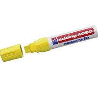 Edding 4090 4-4090065 Marqueur craie jaune fluorescent 4 mm, 15 mm