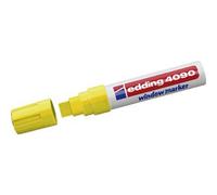 Edding 4090 4-4090065 Marqueur craie jaune fluorescent 4 mm, 15 mm