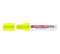 Edding 4090 4-4090065 Marqueur craie jaune fluorescent 4 mm, 15 mm