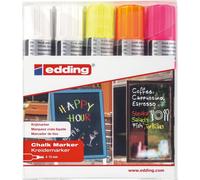 Edding 4090-5999 4090 Marqueur craie - 4 - 15 mm, fluo assorti