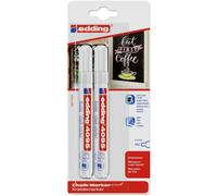 Edding 4095 4-4095-2-1049 Marqueur craie blanc, blanc 4 mm, 15 mm