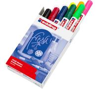 edding 4095 Chalk Marker Bullet Tip 2-3mm Line Assorted Colours (Pack 10)