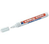 Edding 4095 Marqueur pour inscription sur surface vitrée blanc